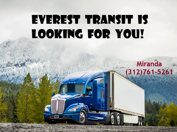 EVEREST TRANSIT is looking for otr drivers!
